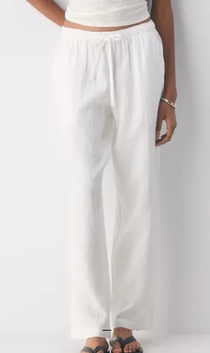 Aritzia Little Moon Cotton Sail Pants Wide-Leg Small thumbnail 1