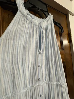 Ladies Sz med light blue dress thumbnail 1
