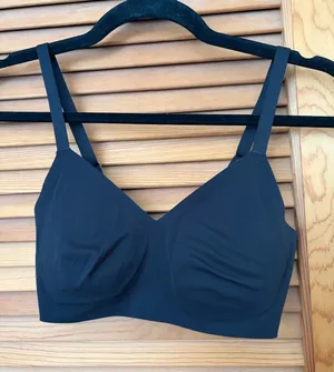Aerie wireless real free bra in black size small thumbnail 1