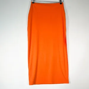 Hey Samy Tessa Orange Cropped Top Midi Bodycon Two Piece Skirt Set Womens L NWT thumbnail 10