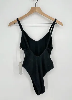 NEW Good American Always Fits One Piece Swimsuit Crinkle Black Women's 1/2 S/M thumbnail 5