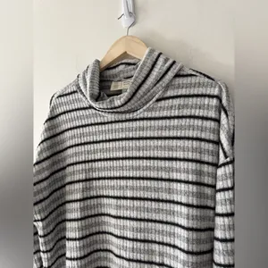 Anthropologie Saturday Sunday‎ Striped Pippa Hacci Turtleneck Sweater Top thumbnail 4