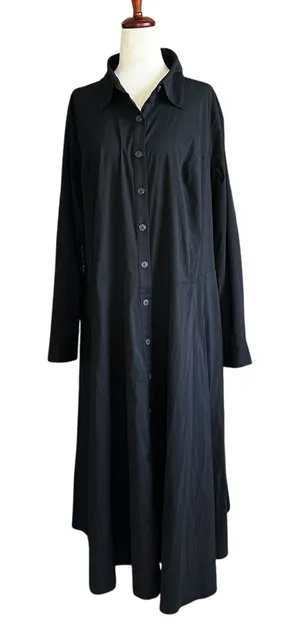 Pari Passu Black No Belt Handmade Shirt Dress Women's Size 16 | 45-10 thumbnail 1