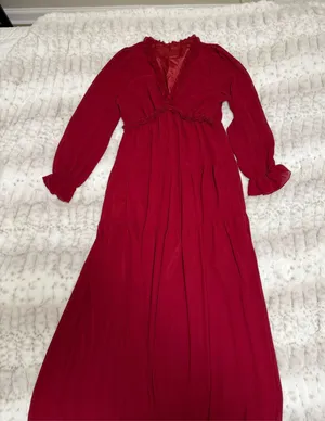Red Maxi Dress Size L thumbnail 1