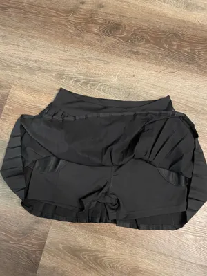 NWT adidas Black Pleated Skater Skirt Skort Small thumbnail 5