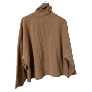 ARITZIA Babaton Group Tan Funnel Neck Turtleneck Sweatshirt Sweater Top thumbnail 3