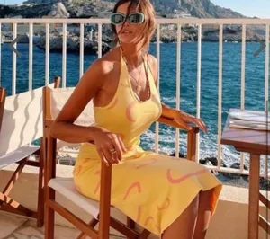 Verge Girl Yellow Knit Dress thumbnail 2