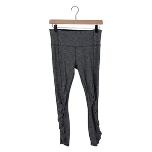 Lululemon Run Turn Around Tight Heathered Black Womens Size 8 Athleisure Running thumbnail 3