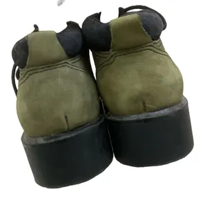 Olive Green Waterproof Suede Leather Hiking Boots granola girl goblincore thumbnail 5