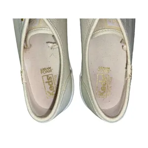 Keds Sneakers Womens 9 Used Cream Gold Shimmer Excellent Used Condition thumbnail 6