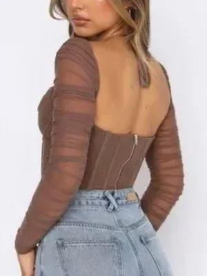 White Fox Mesh Top thumbnail 2