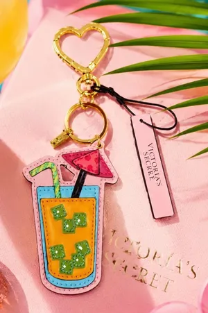 NWT Victoria’s Secret Tropical Cocktail Drink Purse Charm Keychain thumbnail 1