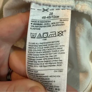Gap NWT True Skinny Jeans Women’s Size 28 White‎ Denim Mid Rise thumbnail 8