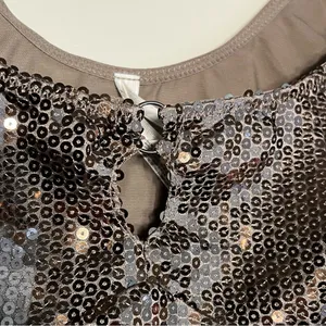 By Anthropologie Sequin Keyhole Tank size XS thumbnail 7