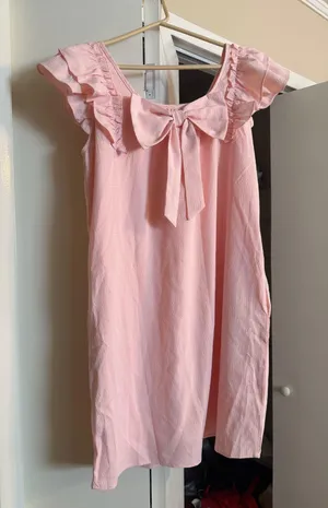 🎀 Willow Boutique Blush Pink Ruffle Dress 🎀 thumbnail 1