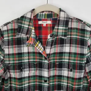 Madewell Ex-Boyfriend Flannel Shirt S Plaid thumbnail 3