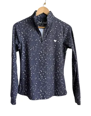 Bad Birdie Women's Performance Quarter Zip Speckled Golf Top Gray XS thumbnail 1