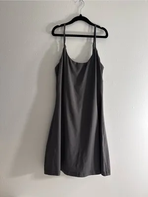 Sleek Spaghetti Strap Bodycon Tennis Dress in Slate thumbnail 6