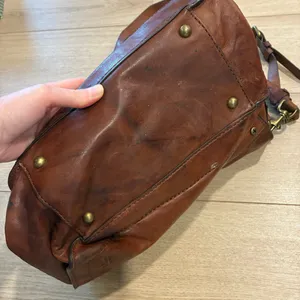 Frye Demi Hobo Satchel Brown Leather Bag thumbnail 5
