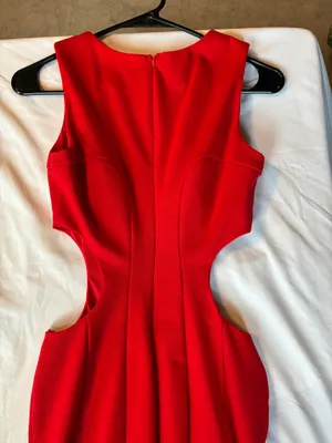 Ark & Co. red silhouette dress thumbnail 4