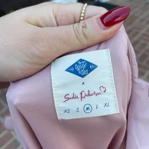 Free People sadie robertson pink ruffle dress sz m thumbnail 4