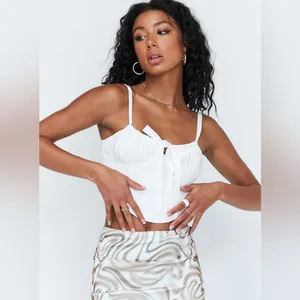 Princess Polly Adaya Top in White Size 4 New with tag thumbnail 2