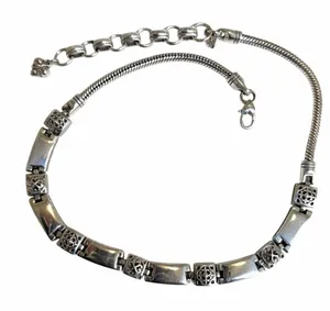 Brighton Tribeca Silver Tone Adjustable Choker Necklace Scroll Link Necklace thumbnail 1