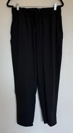Lululemon Keep Moving Pant 7/8 High-Rise Black W5DCFS Size 10 Drawstring Jogger thumbnail 1