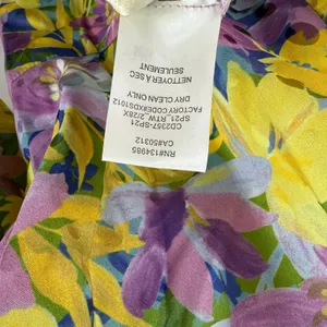 For Love and Lemons Cassia Dress Size 1X NWT Yellow Floral Ruched Midi Cocktail thumbnail 16