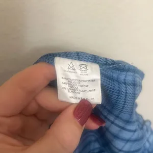 ✨Brandy Melville Tiden Plaid Blue One Size Pants✨ thumbnail 9