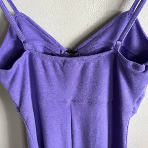 Purple Y2K Mini Dress Bodycon Cutout Ring Bust Spaghetti Strap Size M thumbnail 6