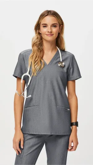 Figs Casma Scrub Top™ Graphite (Size XS) thumbnail 1