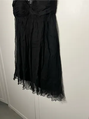 Y2K Vintage Dolce Jovani Silk Beaded Lace Cocktail Dress thumbnail 6