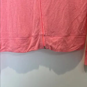 PINK Victoria's Secret Coral Zip Hoodie size medium. thumbnail 5