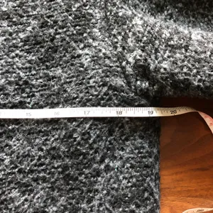Charcoal Grey Textured Oversized Coat Gray thumbnail 8