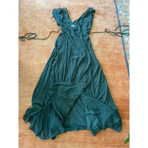 BILL LEVKOFF Tie Chiffon v neck/back wrap dress Size 4 thumbnail 5