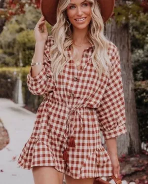 VICI | Gingham Romper thumbnail 1