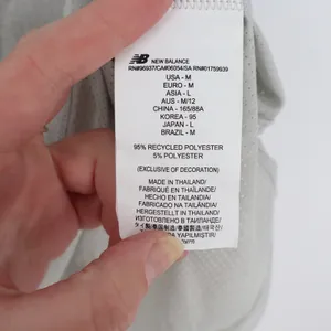 New Balance Womens Athletics Tee WT41253 Light Grey Mesh Training Shirt Size M thumbnail 6