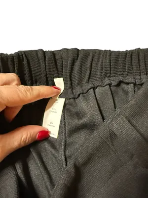 Halara High Waisted Wide Leg Pleated Trouser Pants Black Size Large L Flowy thumbnail 3
