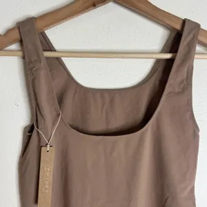 Skims Soft Smoothing Seamless Thong Bodysuit Womens Small Brown Sienna Shapewear thumbnail 5