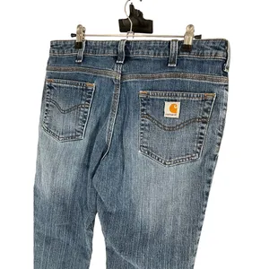 Carhartt Womens Blue Denim Bootcut Jeans 29” 7/8 Mid Rise Casual Workwear Durabl thumbnail 8