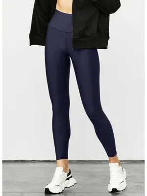 Alo 7/8 High-Waist Airlift Leggings Navy Hi-Rise Waisted Tights Skinny Pants S thumbnail 5