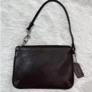 y2k COACH Vintage Leatherware Brown Leather Wristlet thumbnail 2