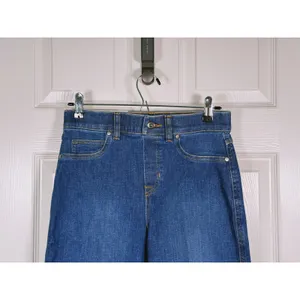 NWT SPANX High Rise Wide Leg Jeans A-Line S Blue Denim Casual Classic Retro thumbnail 5