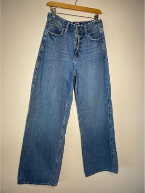 HOLLISTER Ultra High-Rise Baggy WideLeg Y2K Streetwear 8R thumbnail 4