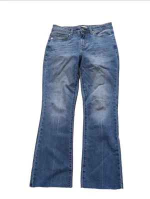 Oneso Tailored Mid Rise Bootcut Jeans Size 27 Blue thumbnail 2