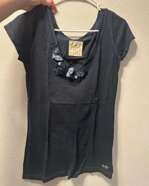 Hollister Navy Blue Short Sleeve Top thumbnail 1
