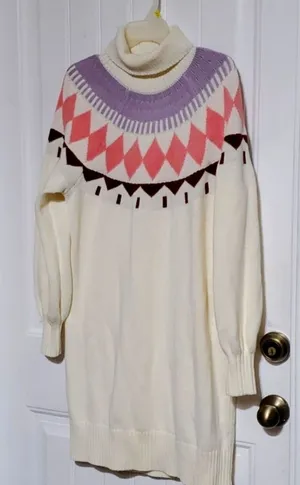 Free Assembly Jersey Dress Size L Pink Size L thumbnail 1