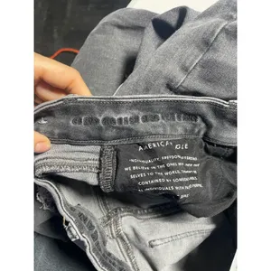 American Eagle‎ Curvy Highest Rise Jegging Women 10 Black Distressed Next Level thumbnail 6