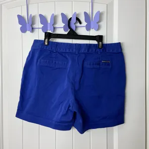 EUC MICHAEL Michael Kors‎ women’s blue khaki casual pocket shorts summer 6 thumbnail 4